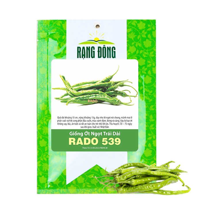 Hạt Giống Ớt Ngọt Trái Dài, Gói 0,2gr ~ 25 hạt, G16