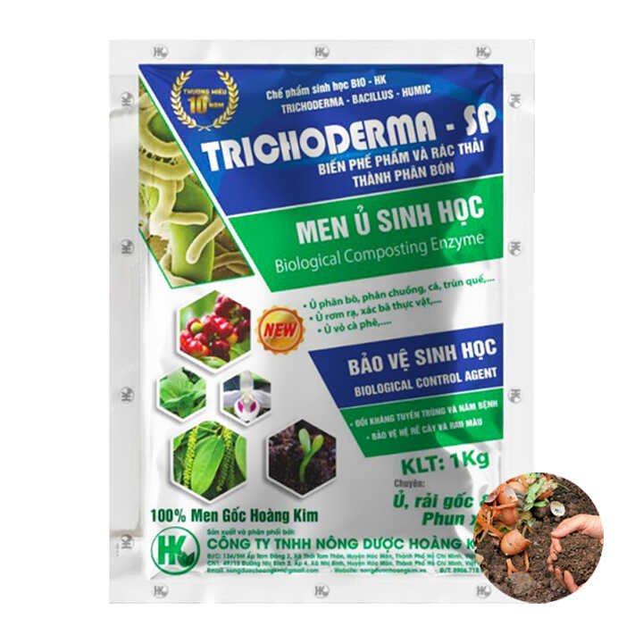 Nấm Đối Kháng Trichoderma, Hoàng Kim, Bao 1kg