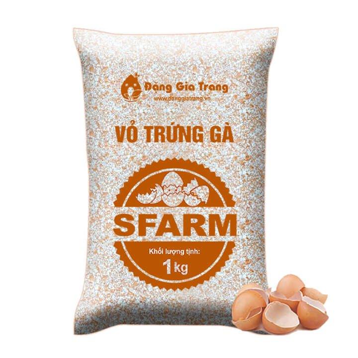 Vỏ Trứng Gà Trồng Cây, Sfarm, Bao 1kg
