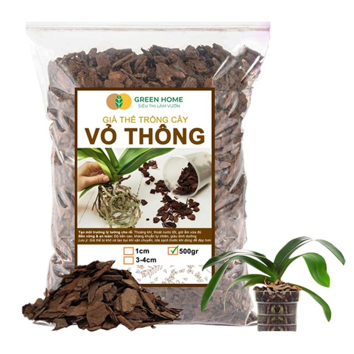 Vỏ Thông Đã Qua Xử Lý, Bao 500gr