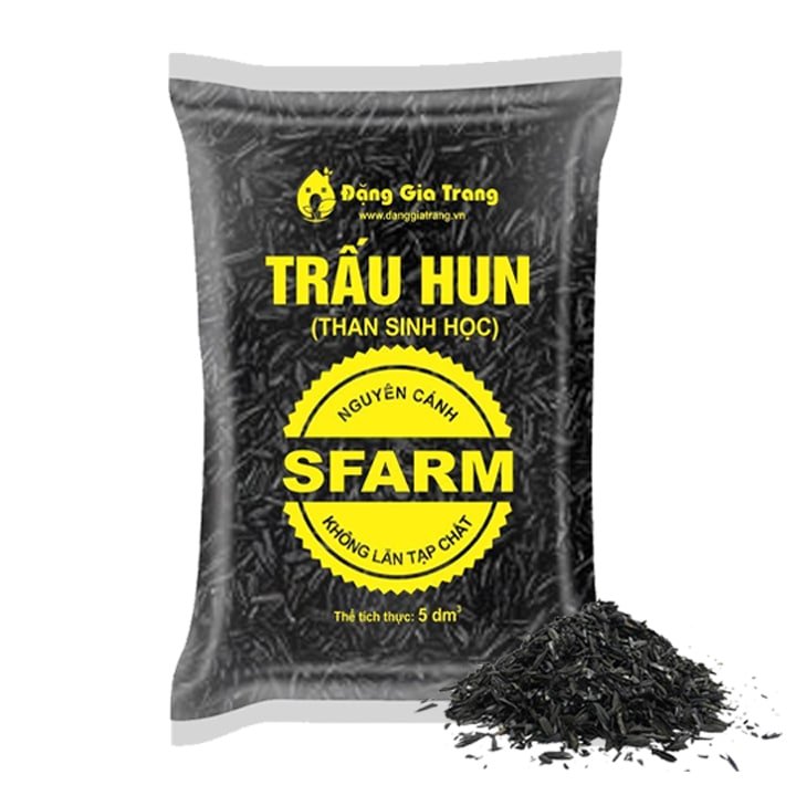 Trấu Hun Nguyên Cánh Sfarm, Bao 5dm3
