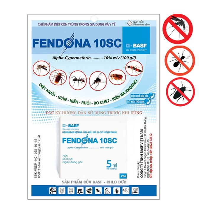 Thuốc Diệt Muỗi Fendona 10sc, Gói 5ml