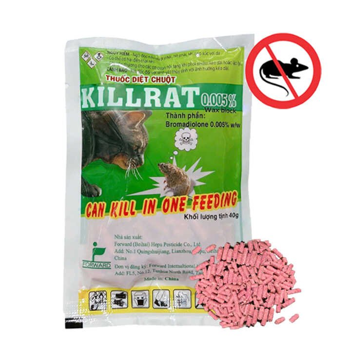 Thuốc Diệt Chuột Killrat, Bao 40gr