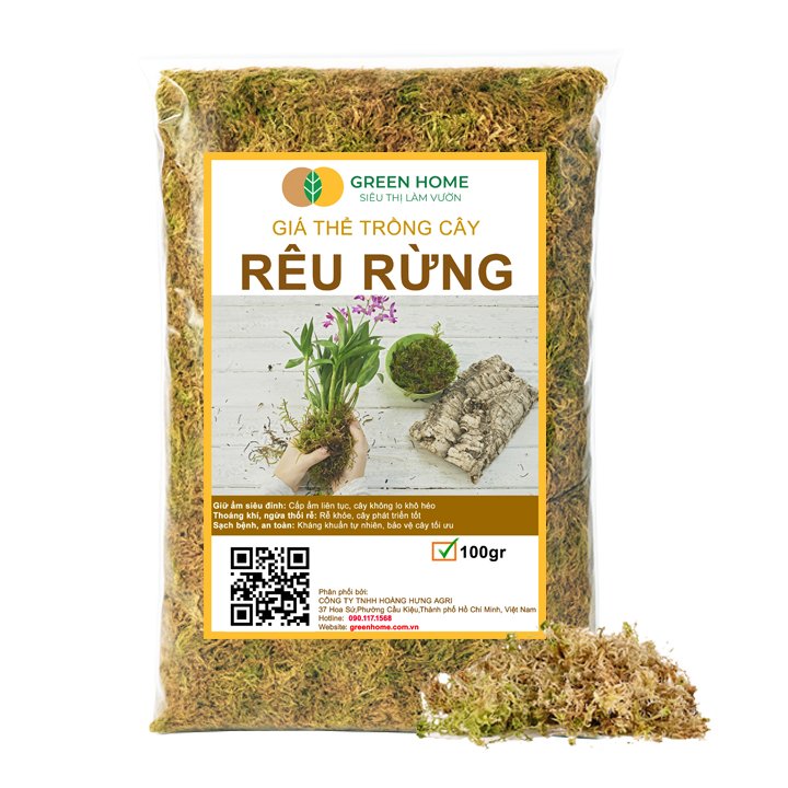 Rêu Rừng Newzita, Gói 100gr