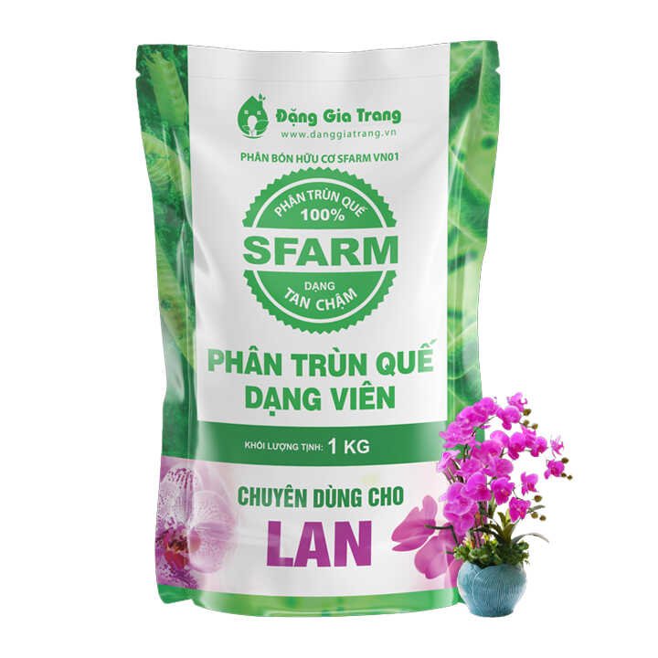 Phân Trùn Quế Viên Nén, Sfarm, Bao 1kg