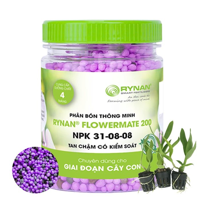 Phân Tan Chậm Rynan 200, Hũ 150gr