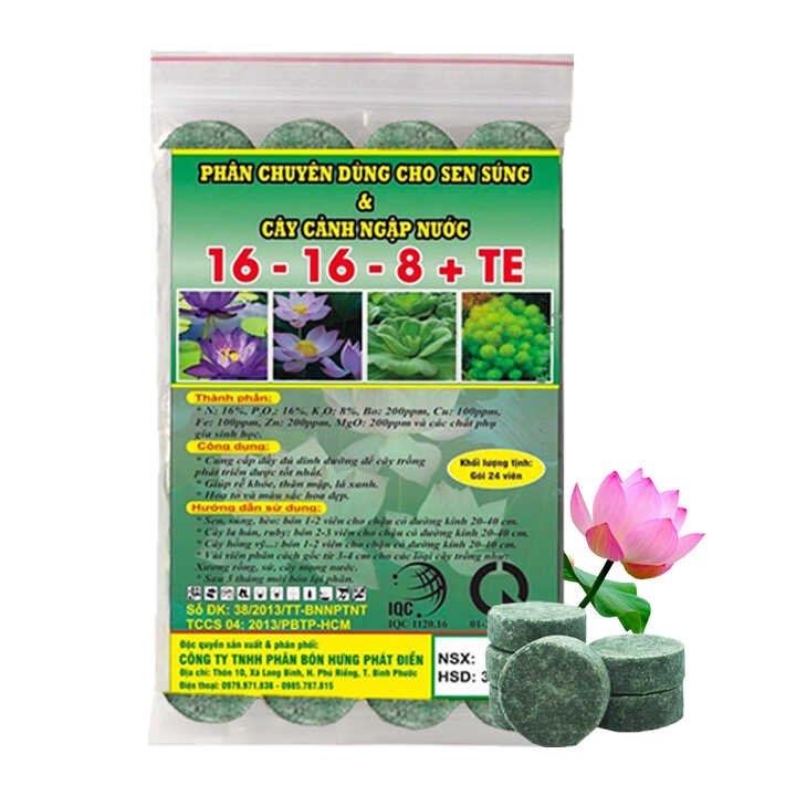 Phân Bón Hoa Sen, Vỉ 24 Viên