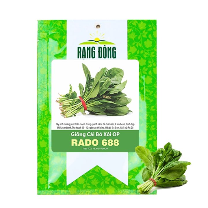 Hạt Giống Rau Cải Bó Xôi, Gói 20g, R07
