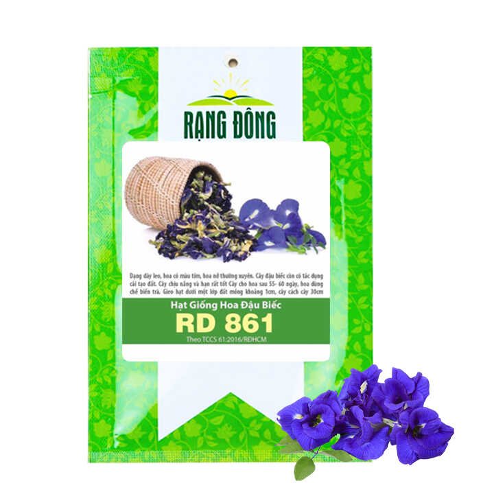 Hạt Giống Hoa Đậu Biếc, Gói 1gr ~ 15 hạt, H06