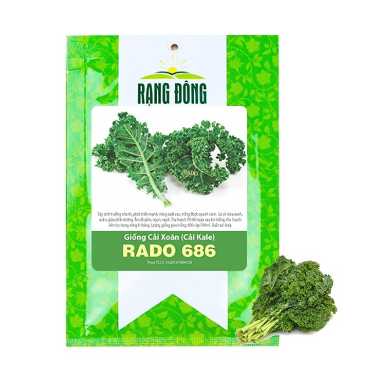 Hạt Giống Cải Xoăn Kale, Gói 5gr, R16