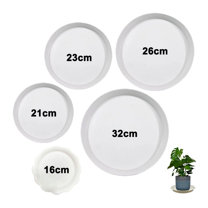 Đĩa Nhựa Lót Chậu Cây, Nhiều Kích Thước