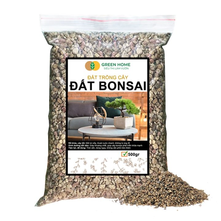 Đất Trồng Bonsai Trộn Sẵn Bao 500gr