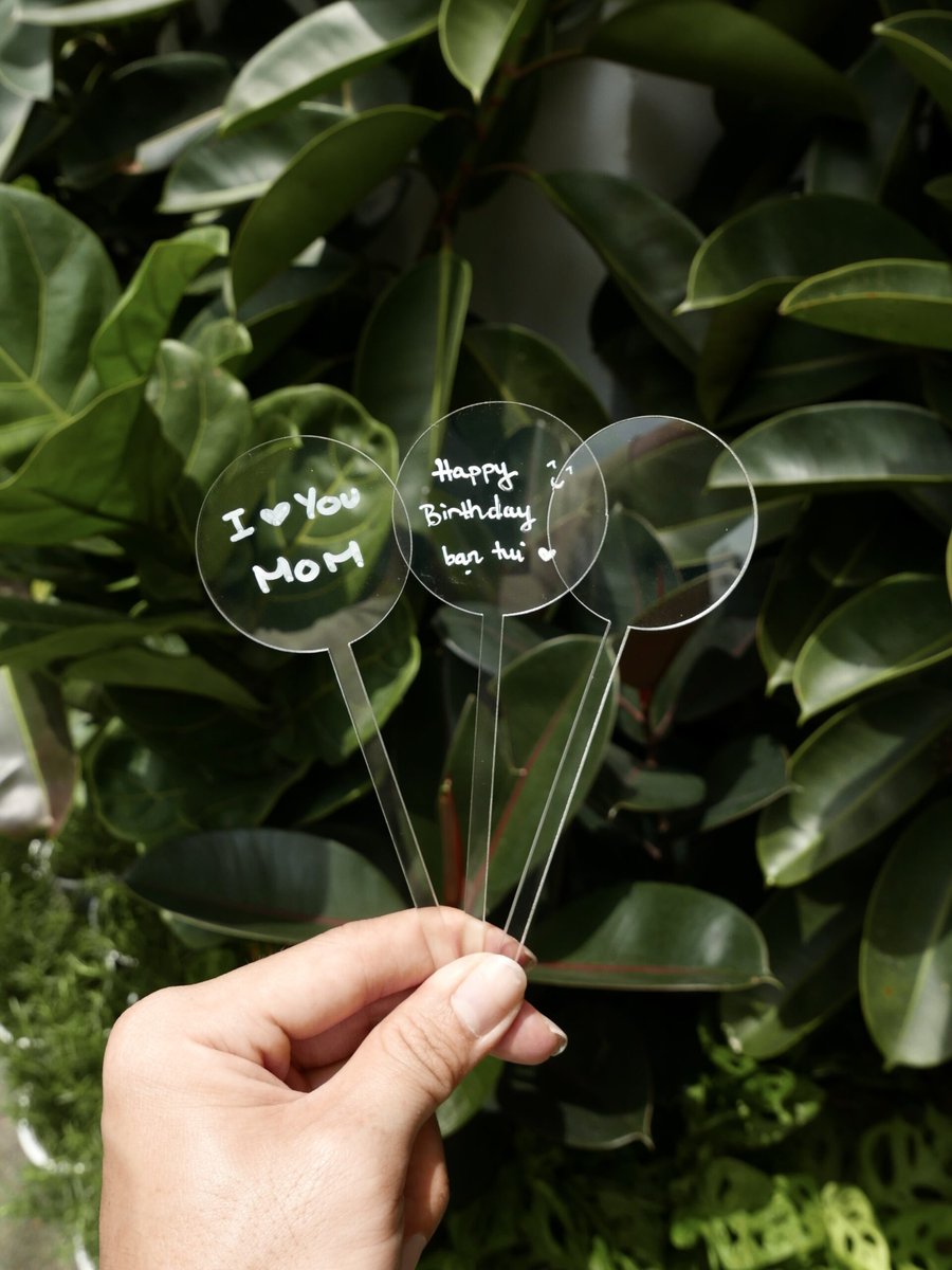 Thẻ Mica Viết Lời Chúc