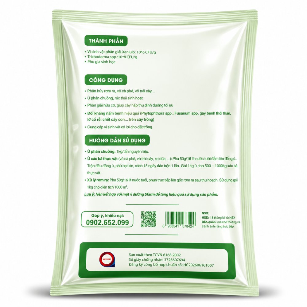 Chế Phẩm Vi Sinh TRICHODERMA SFARM 2