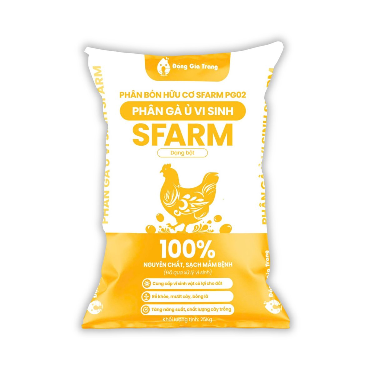 Phân gà ủ vi sinh dạng bột SFARM