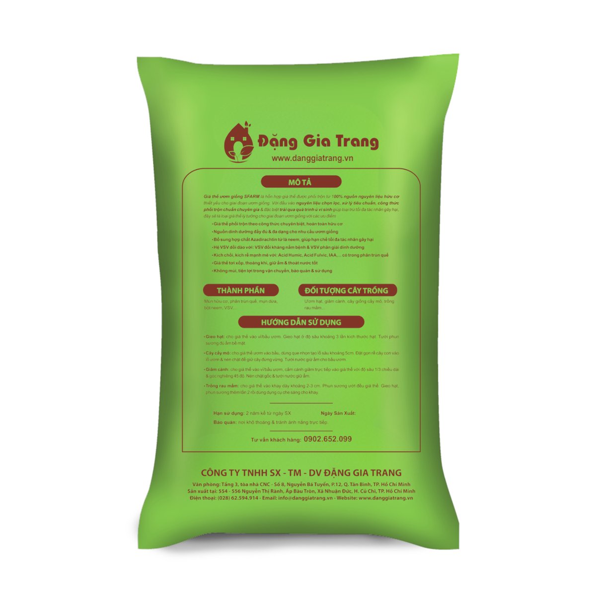 Giá Thể Ươm Hạt Giống SFARM 2