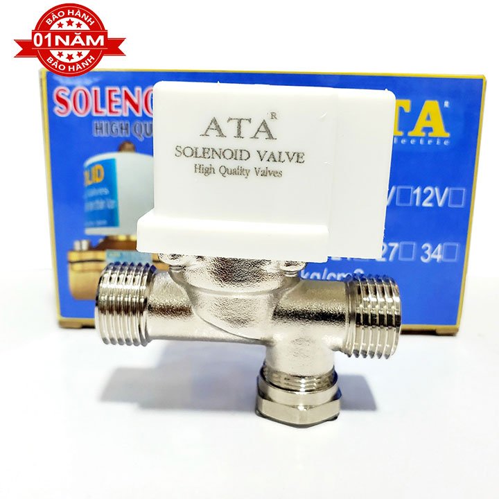 Van điện từ inox phi 21 220v ATA (Coil đúc độ bền cao, có tích họp lượt lọc rời)