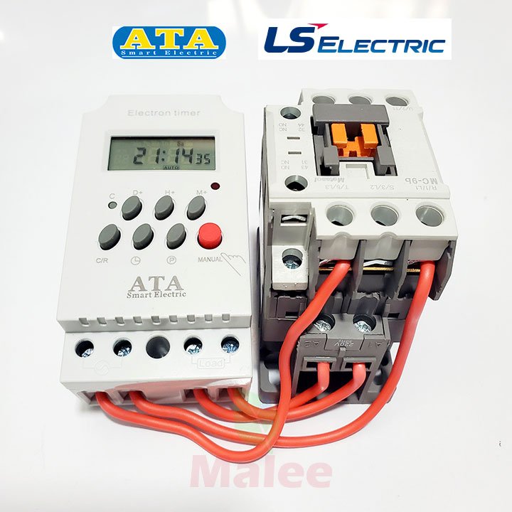 Bộ hẹn giờ máy bơm nước tưới cây tự động công suất lớn ATA (LS hàn quốc – Bảo hành 1 năm)