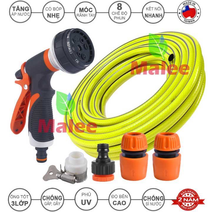 Bộ combo vòi xịt tưới cây cầm tay 8 chế độ phun ChenFu GH-08 KIT