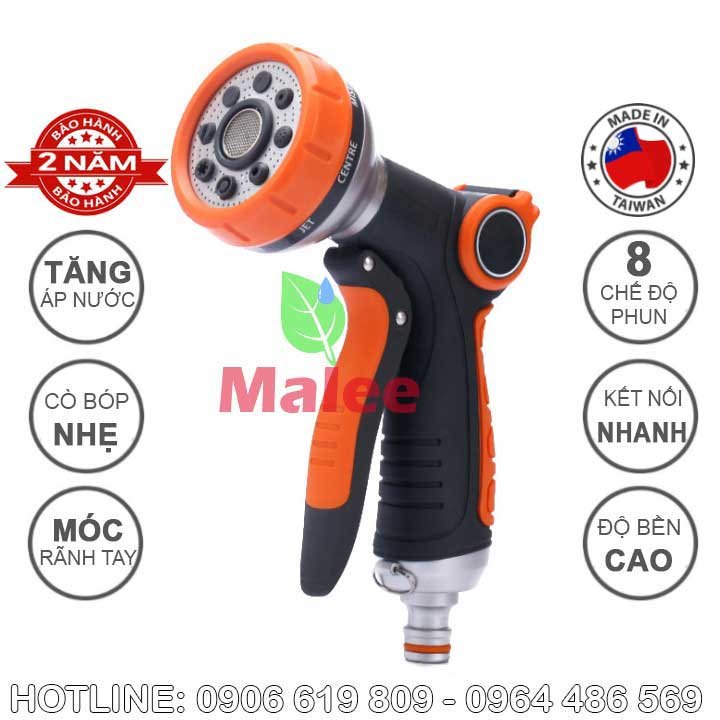 Vòi tưới cây đa năng cầm tay 8 chế độ phun ChenFu GH-08A
