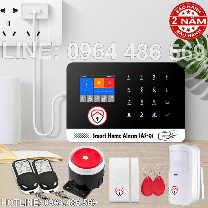 Hệ thống báo trộm gia đình gọi điện thoại không dây SAS-01
