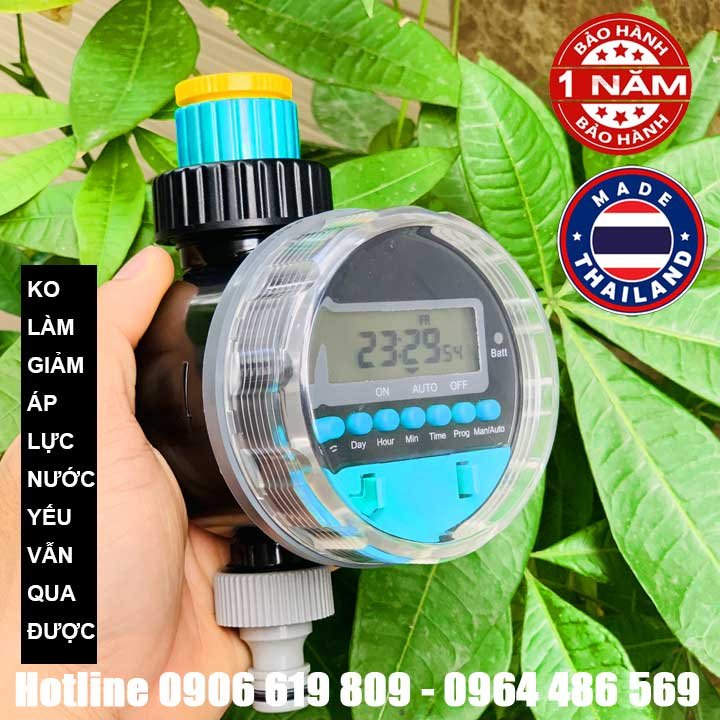 Bộ tưới cây tự động hẹn giờ Malee ML-6121 (Thái Lan bền bỉ – Dùng cho nước yếu, không giảm áp nước – Bảo hành 1 năm)