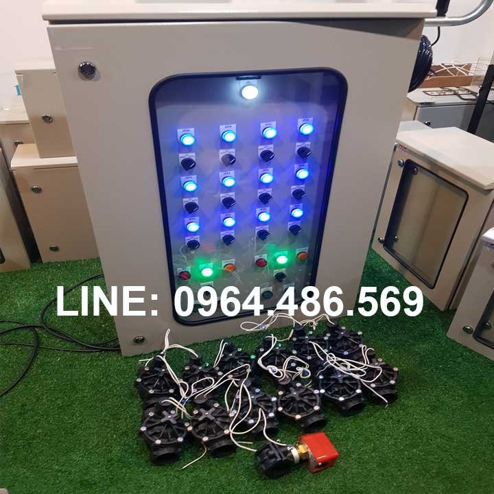 Báo giá tủ điều khiển tưới tự động hẹn giờ 1 2 3 4 5 6 7 8 kênh van máy bơm (Liên hệ báo giá chi phí theo yêu cầu thực tế)