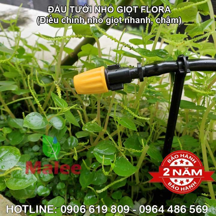 Đầu vòi béc tưới nhỏ giọt siêu chậm điều chỉnh tưới cây Florain cao cấp (Bảo hành 2 năm)