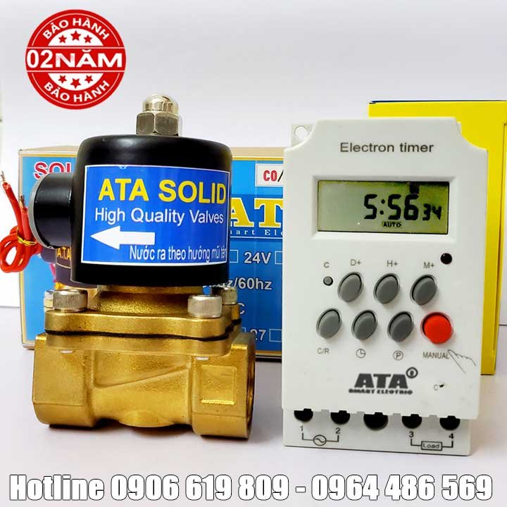 Bộ điều khiển hẹn giờ van tưới cây đóng mở nước tự động ATA TĐ-03 (Bền bỉ – Bảo hành 2 năm)