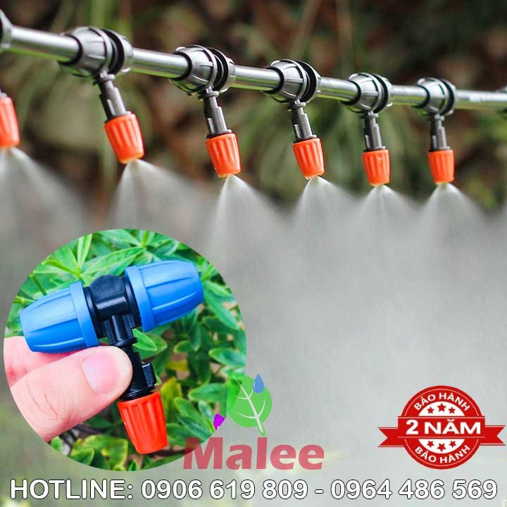 Đầu phun sương cam 1 tia chân 12mm Florain (Bảo hành 2 năm)