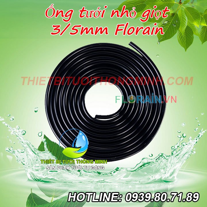 Ống tưới nhỏ giọt 3mm Malee (Mua lẻ 2.5k/m, 100m=200K, 1 cuộn 200m=300K)(Ống tốt phủ UV chống ăn mòn lão hóa)