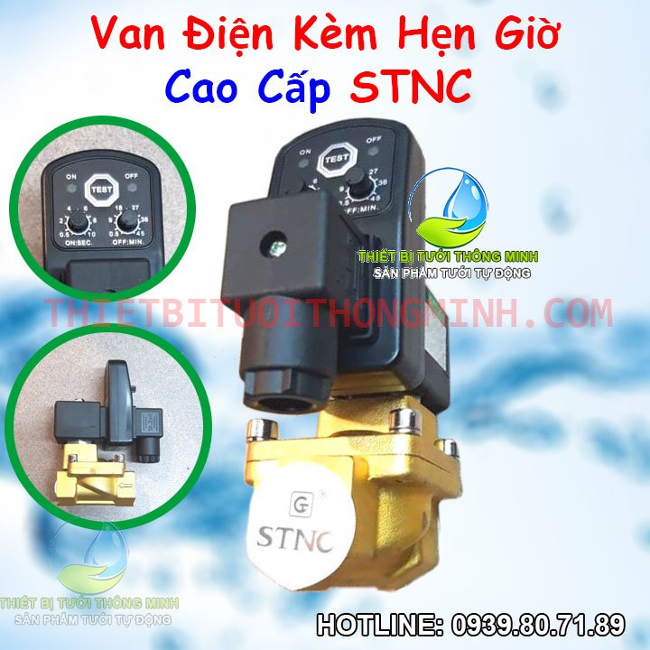 Van điện từ hẹn giờ cao cấp STNC dùng điện 220VAC (Chính hãng, B/H 12T 1 đổi 1)