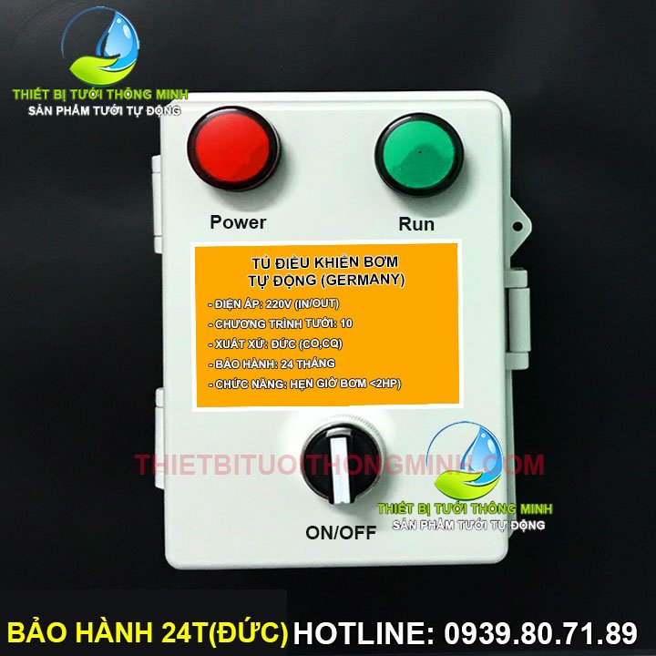 Tủ hẹn giờ điều khiển máy bơm tưới cây tự động cao cấp Đức (B/H 24T)