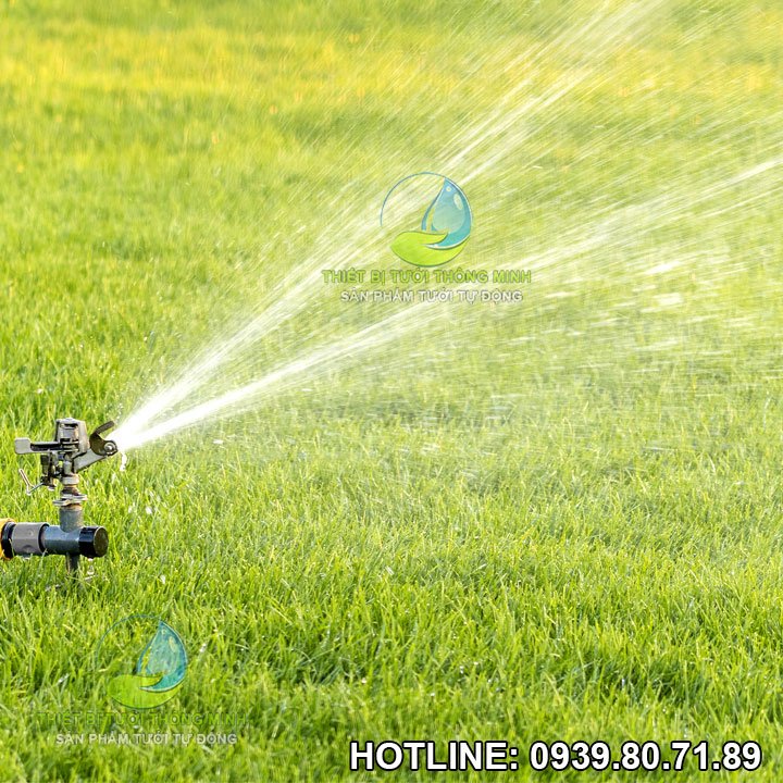 Đầu tưới cỏ cánh đập impact sprinkler PRO-1 cao cấp thép không gỉ Malee (điều chỉnh góc phun, tia nước, độ xa gần)