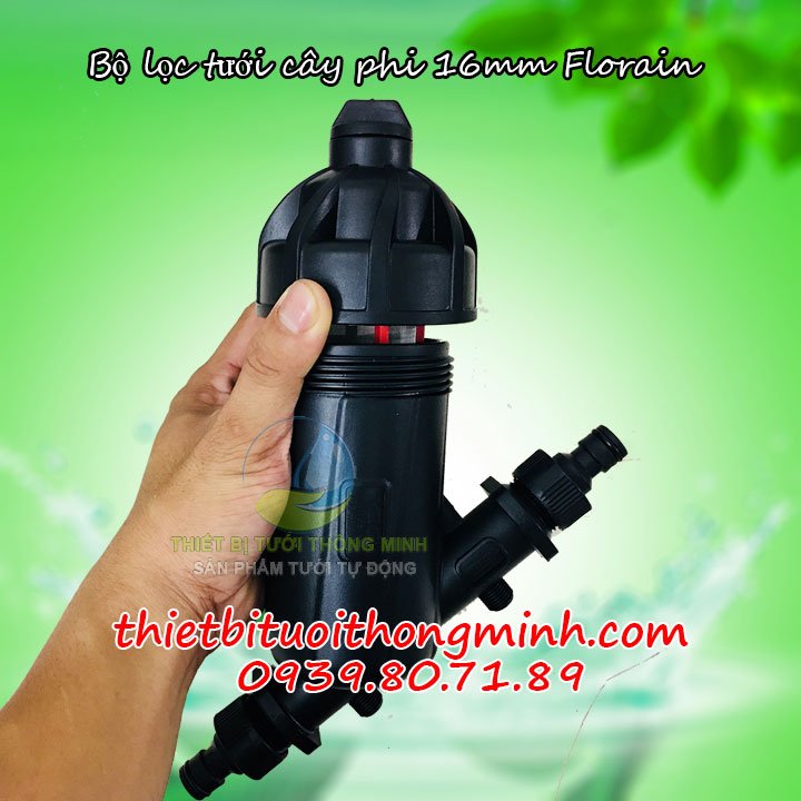 Bộ lọc phi 16 Florain (nhụa tốt, lõi lọc vệ sinh sử dụng tiếp, không cần thay thế)
