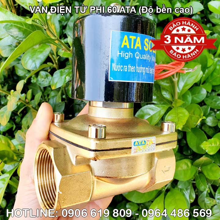 Van điện từ phi 60 DN 50 ATA (Bền bỉ, bảo hành 3 năm)