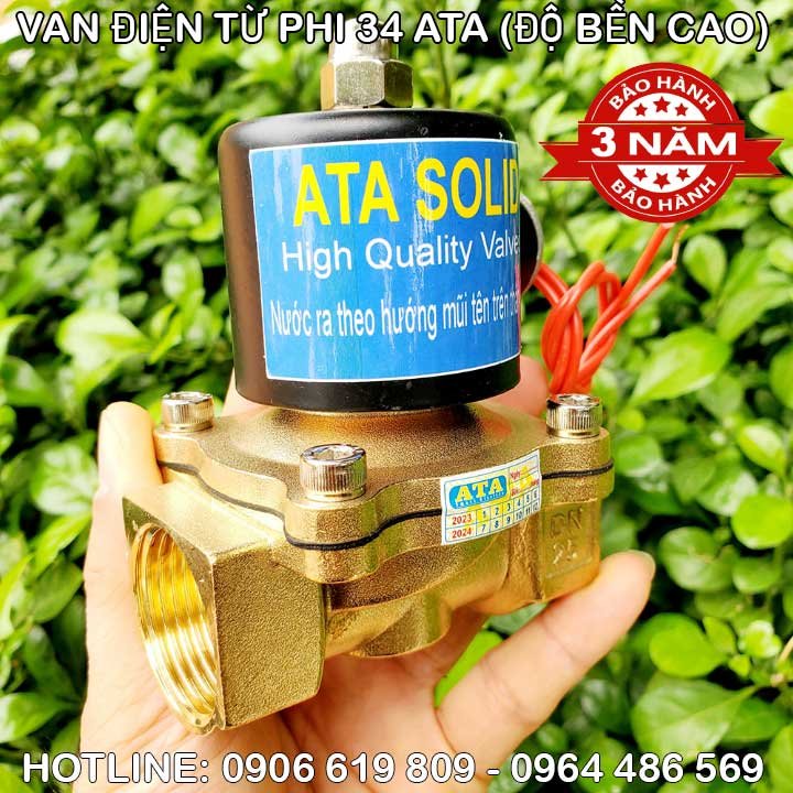 Van điện từ phi 34 DN 25 ATA (Bền bỉ, bảo hành 3 năm)