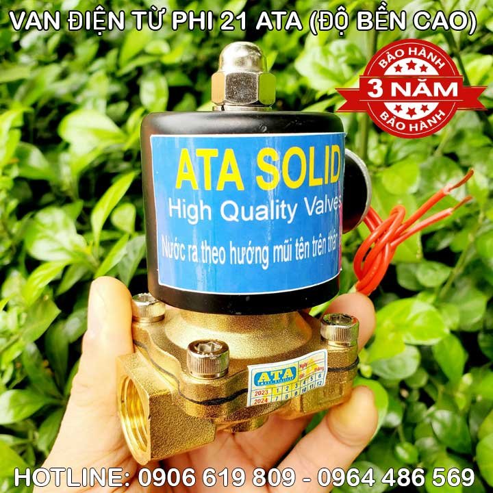 Van điện từ phi 21 DN 15 ATA (Bền bỉ, bảo hành 3 năm)