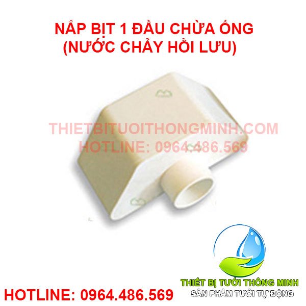 Nắp bịt có 1 đầu ống chờ thủy canh hồi lưu lục giác (nhựa nhập khẩu loại 1)