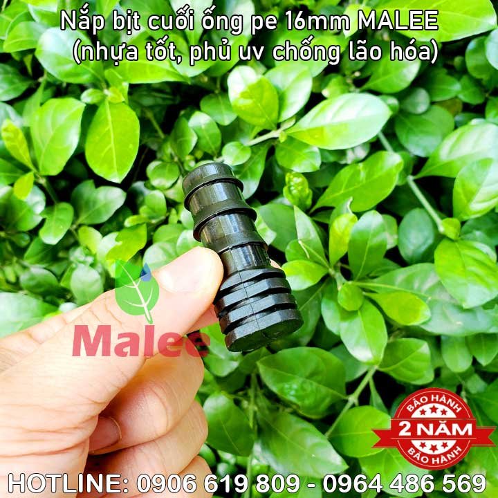 Nắp bịt ống 16mm pe Malee (nhựa tốt, bảo hành 2 năm)