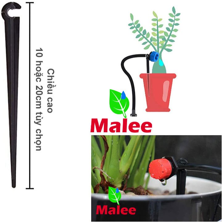 Que cắm giữ cố định ống, béc tưới gốc Florain (Cao 10 & 20cm)