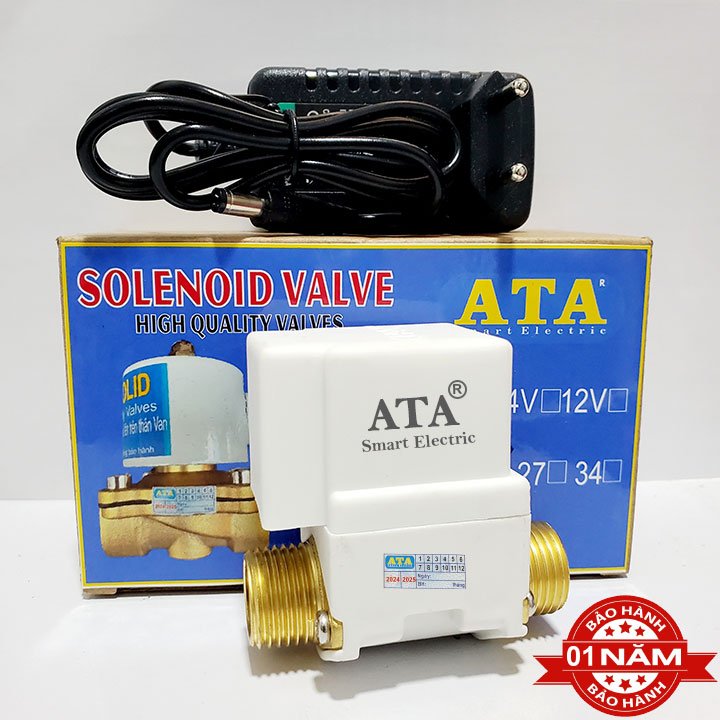 Van nước điện từ 12VDC phi 21 ATA (kèm nguồn hoặc không nguồn)