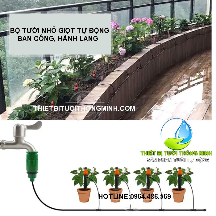 Dự án lắp đặt bộ tưới tự động hành lan tòa cao ốc quận bình thạnh