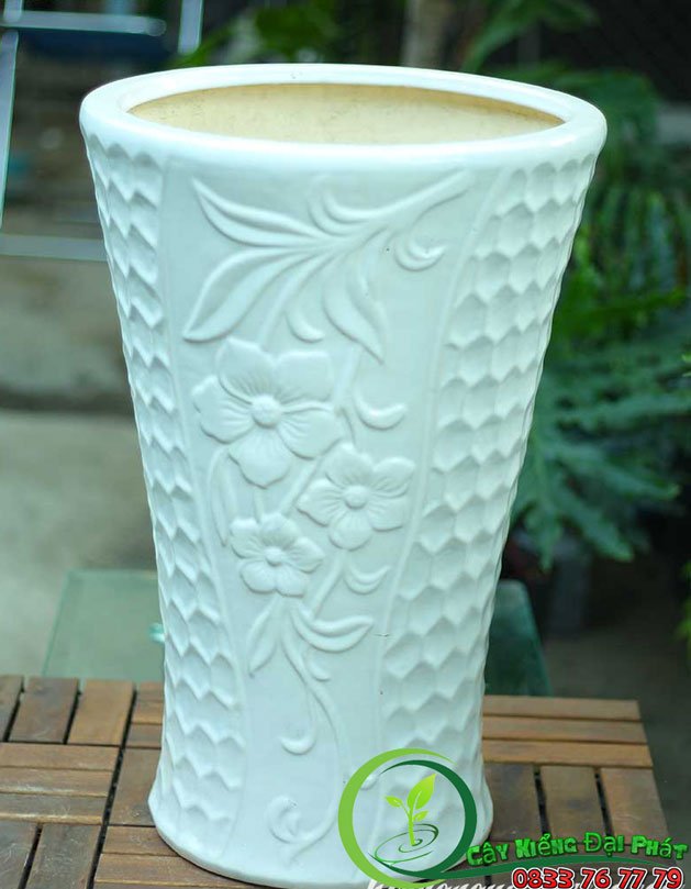 Chậu Sứ Hoa Văn Mới