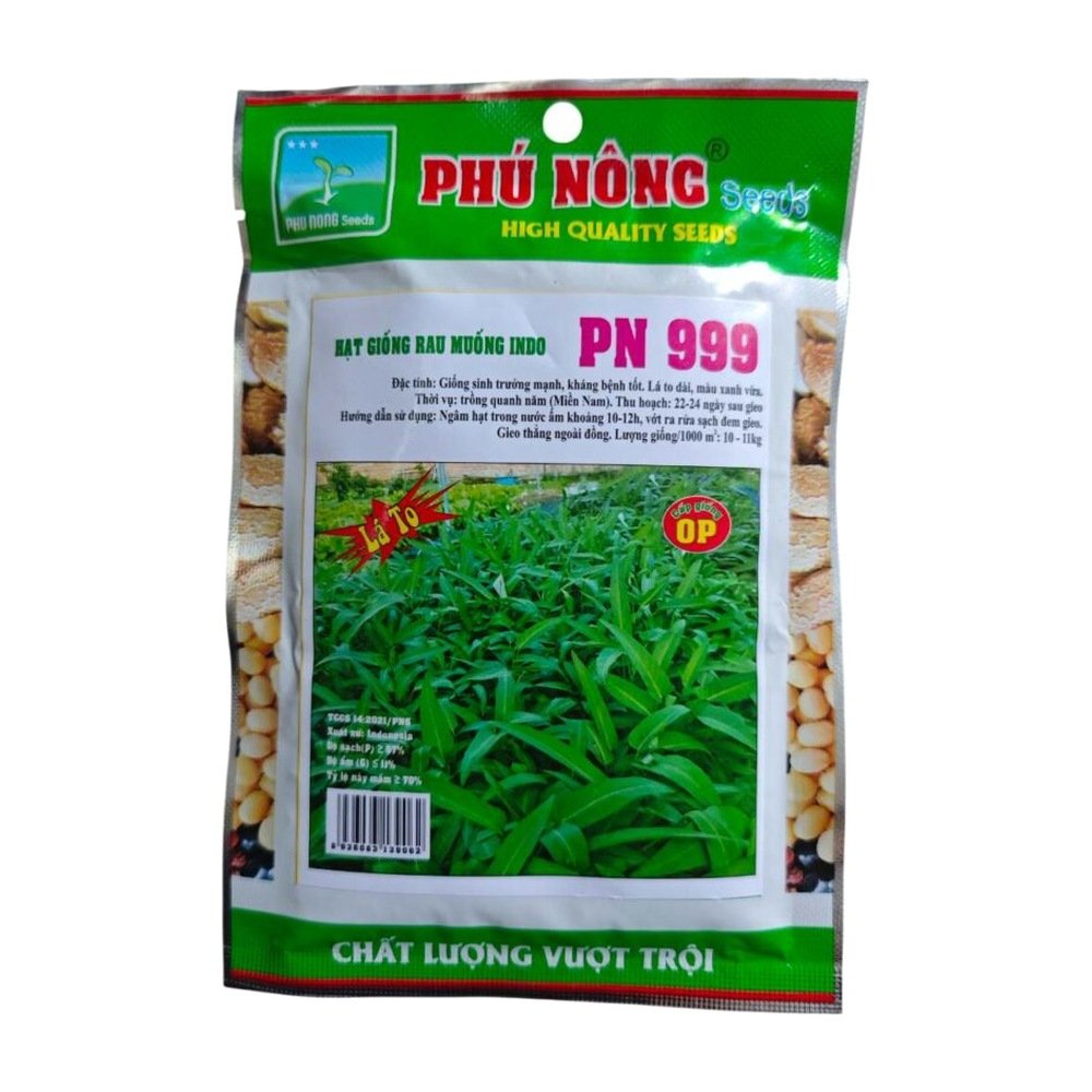 Hạt giống Rau muống lá lớn Indo PN 999 – Gói 50 gram