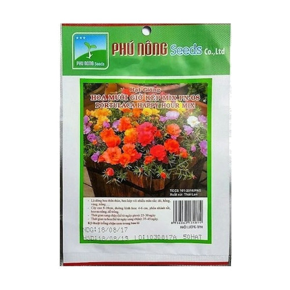 Hạt Giống Hoa Mười Giờ Cánh Kép – Gói 50 Hạt