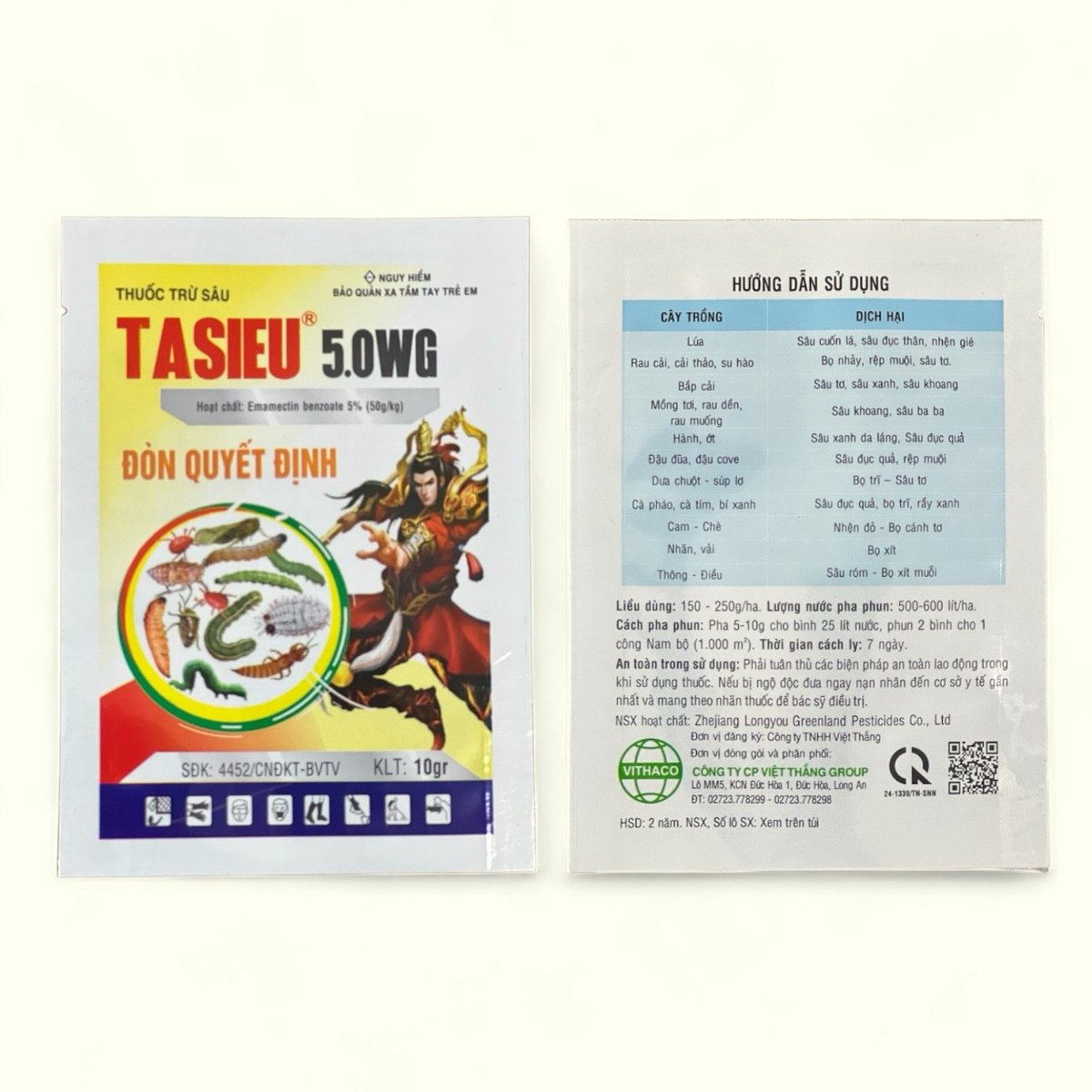Tasieu 5WG (5g) – Phòng ngừa sâu nhanh, an toàn cho cây trồng, rau sạch 2
