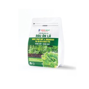 Phân NPK Phú Mỹ 16-16-8+13S+TE dùng cho rau ăn lá – Túi 500gram