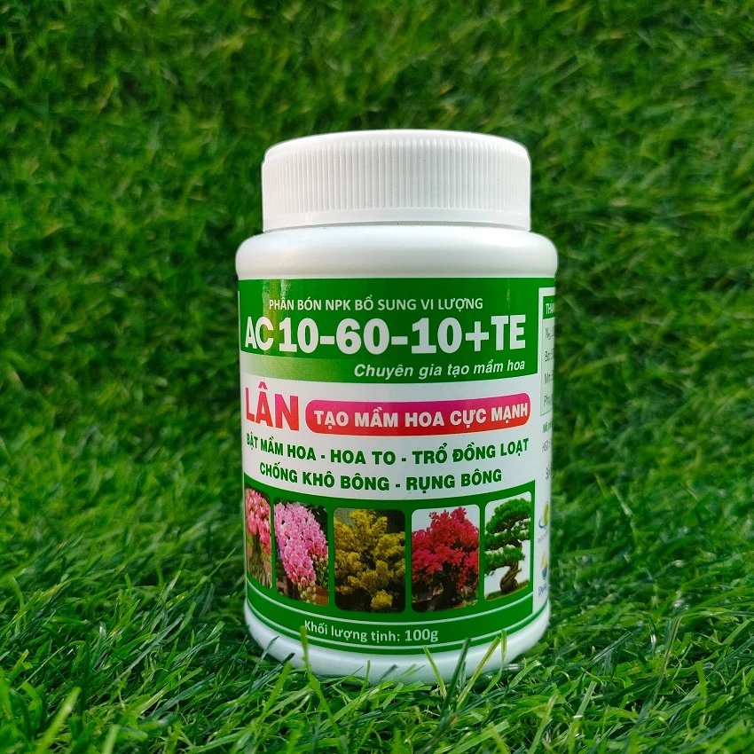 Phân bón lá AC 10-60-10 + TE chuyên gia tạo mầm hoa 2
