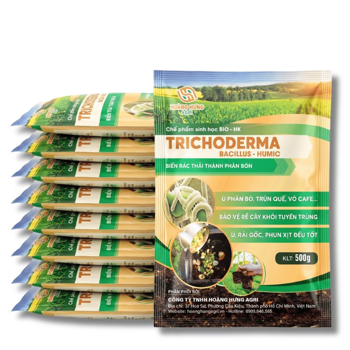 Nấm đối kháng Trichoderma 500gr (bột) – Hoàng Hưng Agri 3